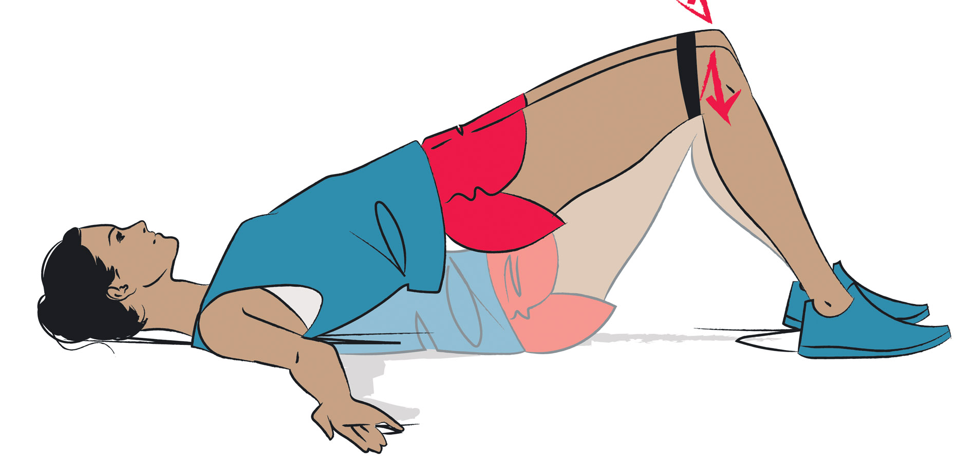 glute bridge olahraga di rumah